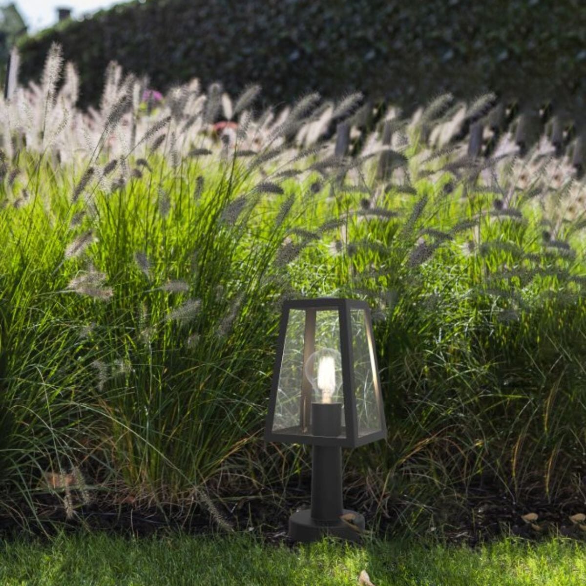 Fia Outdoor Lantern - Matt Black Lantern Lights Lutec