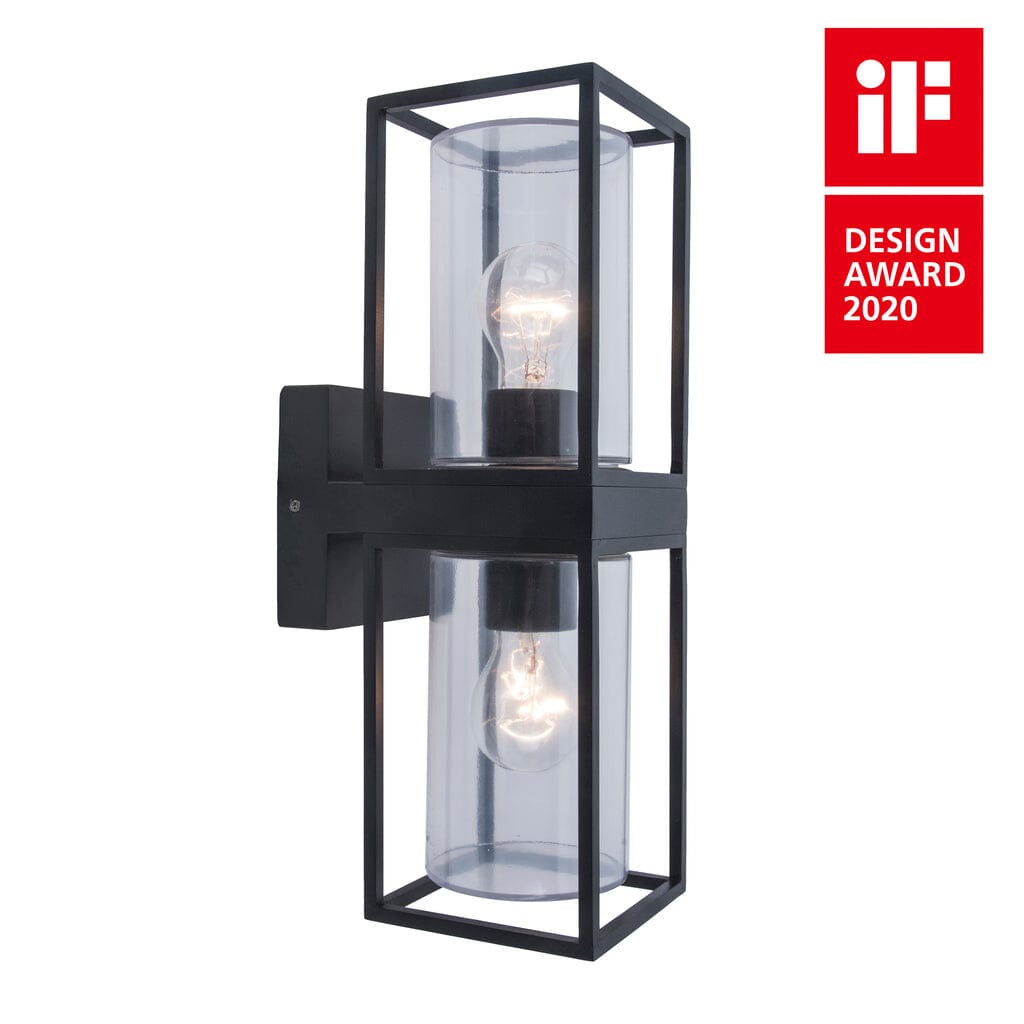 Flair Dual E27 Wall Light Lantern Lights Lutec 