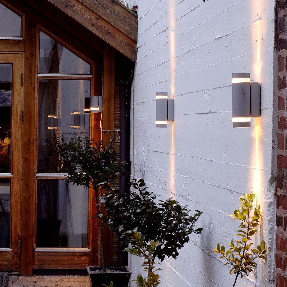 Focus 2 X GU10 Wall Light - Dark Grey Wall Lights Lutec