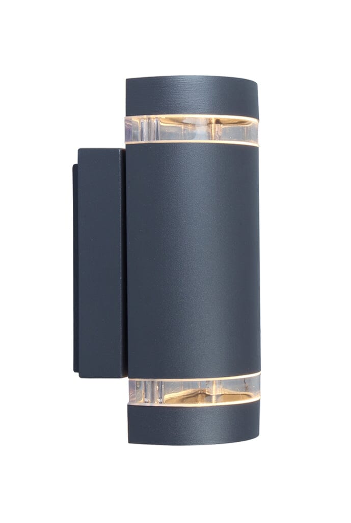 Focus 2 X GU10 Wall Light - Dark Grey Wall Lights Lutec