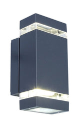 Focus Integrated LED Up & Down Wall Light - Dark Grey Wall Lights Lutec 