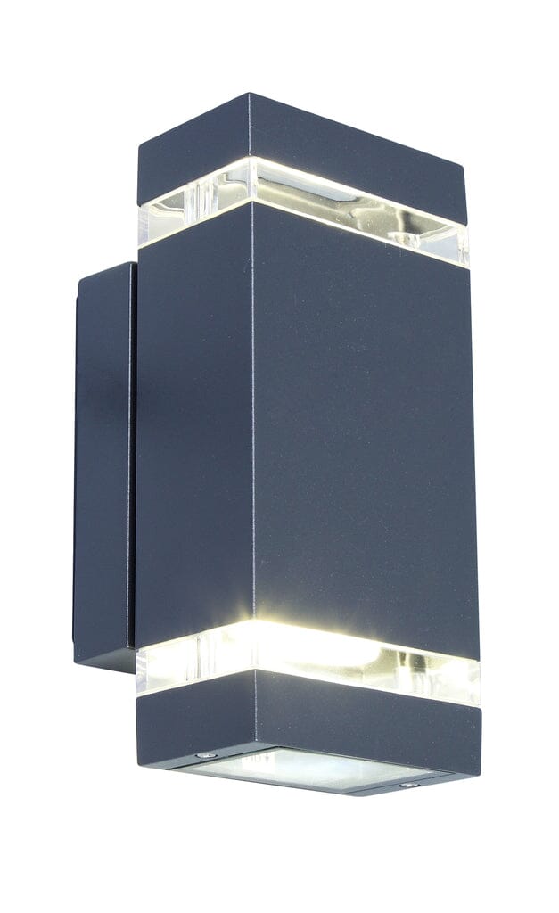 Focus Integrated LED Up & Down Wall Light - Dark Grey Wall Lights Lutec
