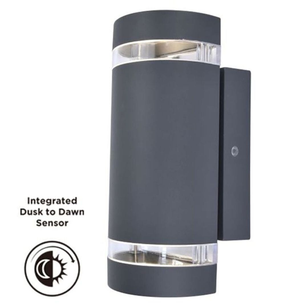 Focus Wall Dusk to Dawn Sensor - Dark Grey Wall Lights Lutec