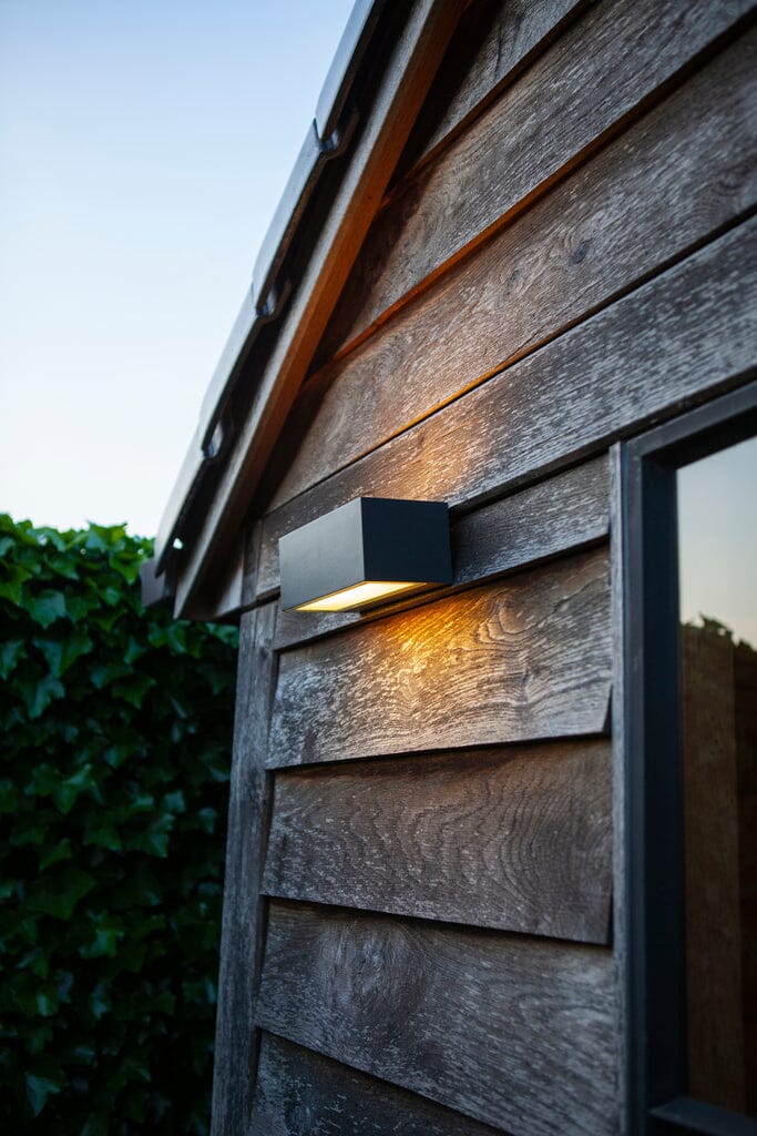Gemini Smart RGB Colour Changing LED Up & Down Wall Light - Dark Grey Wall Lights Lutec 