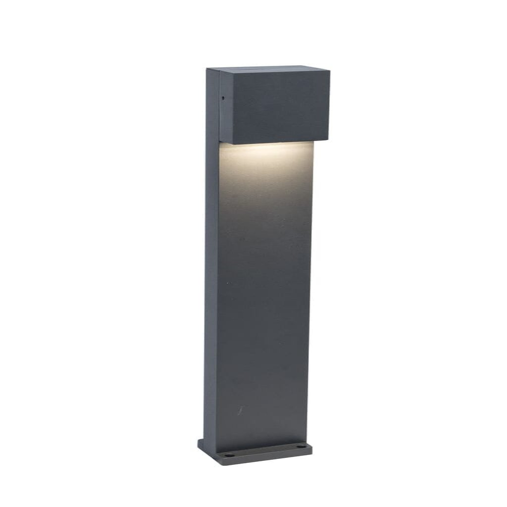 Gemini XF Integrated LED Bollard Light - Dark Grey Bollard Lights Lutec