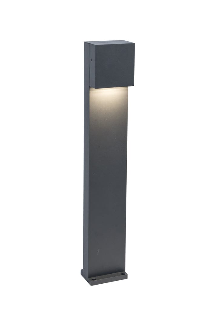 Gemini XF Integrated LED Bollard Light - Dark Grey Bollard Lights Lutec 
