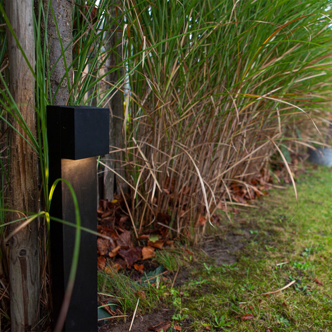 Gemini XF Integrated LED Bollard Light - Matt Black Bollard Lights Lutec 