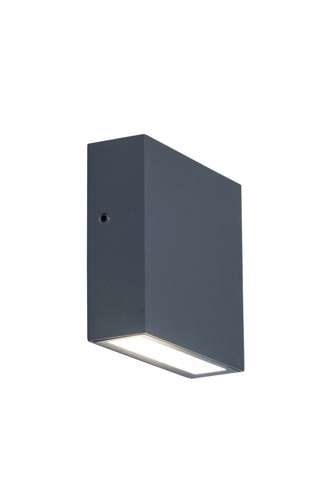 Gemini XF Integrated LED Wall Light - Dark Grey Wall Lights Lutec 