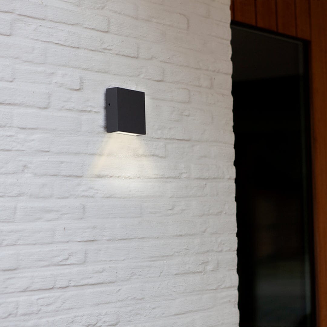 Gemini XF Integrated LED Wall Light - Dark Grey Wall Lights Lutec 
