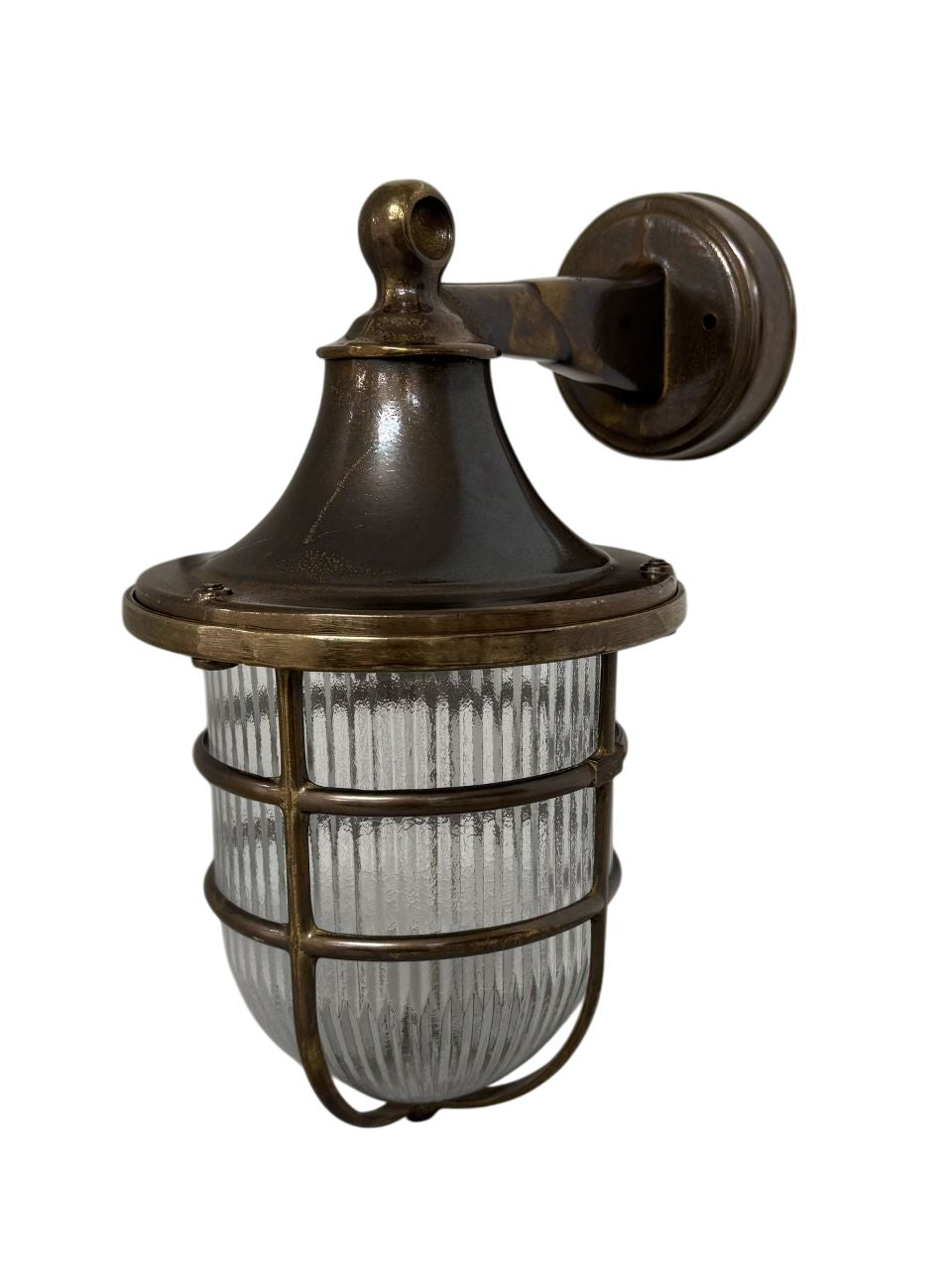 Grant Tiller Wall Lantern (Antique Brass) Lantern Lights Navigator 
