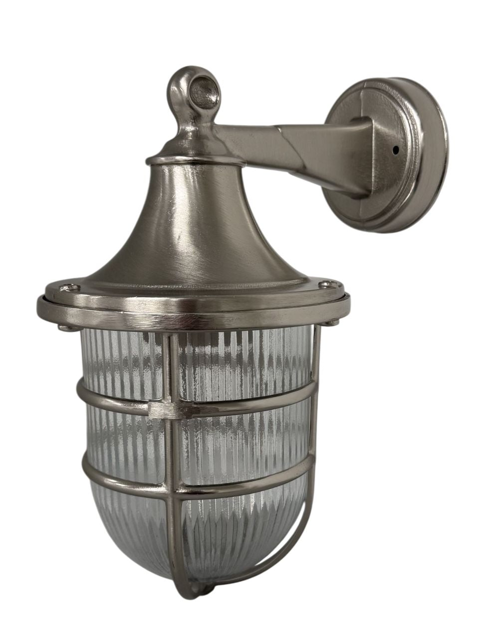 Grant Tiller Wall Lantern (Satin Nickel) Lantern Lights Navigator 