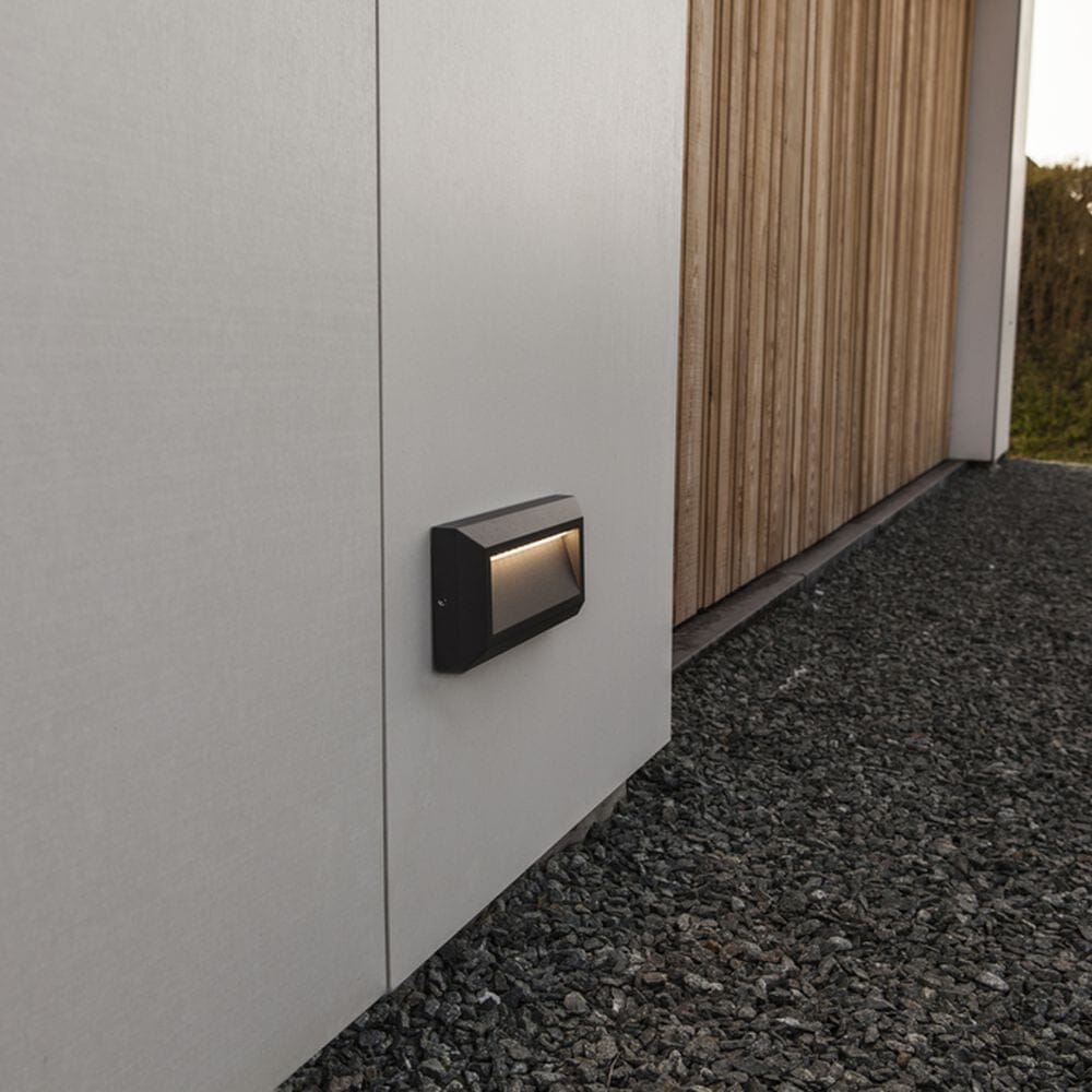 Helena Integrated Down LED Wall Light - Dark Grey Wall Lights Lutec