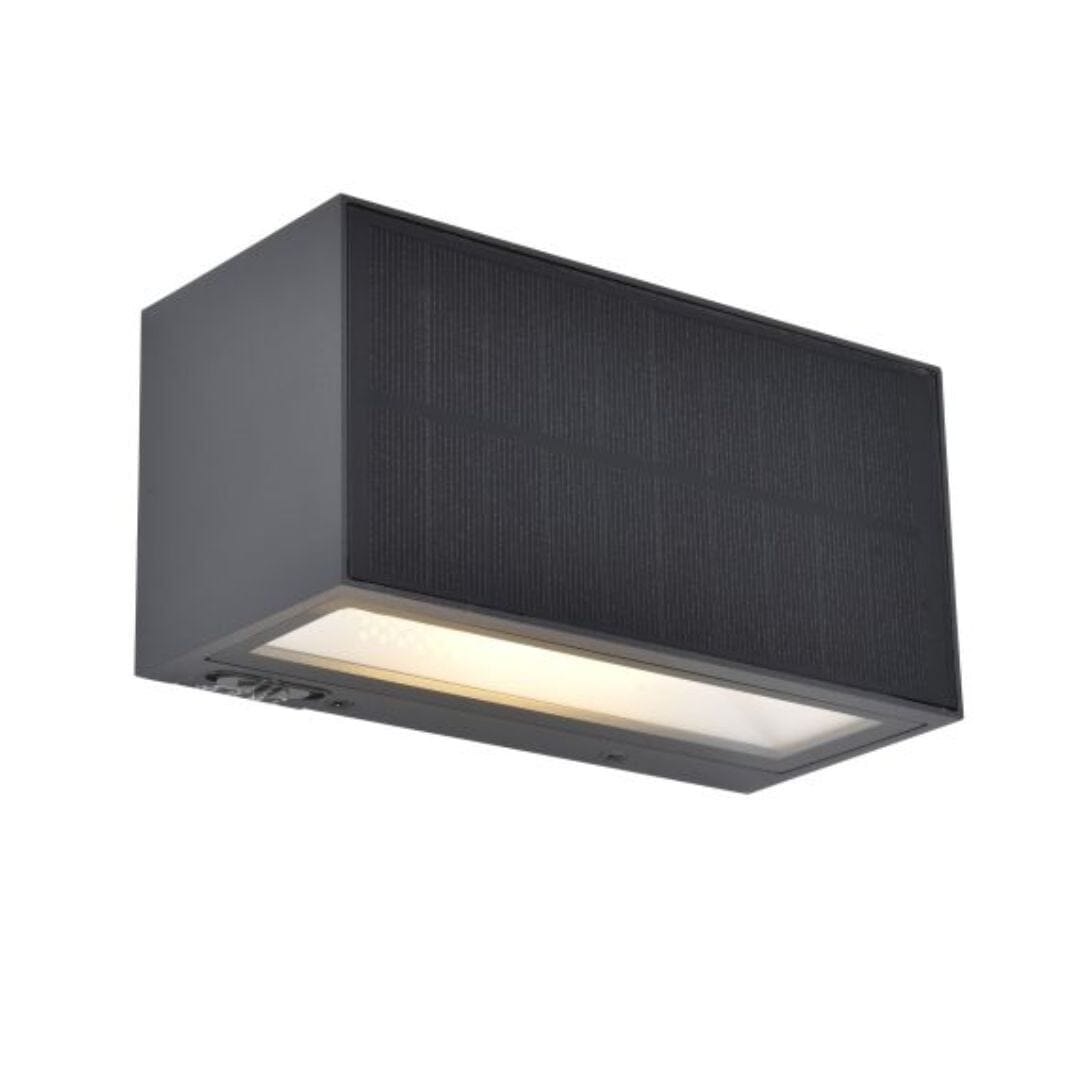 Inka Solar Wall Light - Dark Grey Solar Lights Lutec