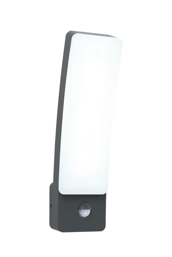 Kira 2 Integrated LED Wall Light with PIR Sensor - Dark Grey Wall Lights Lutec