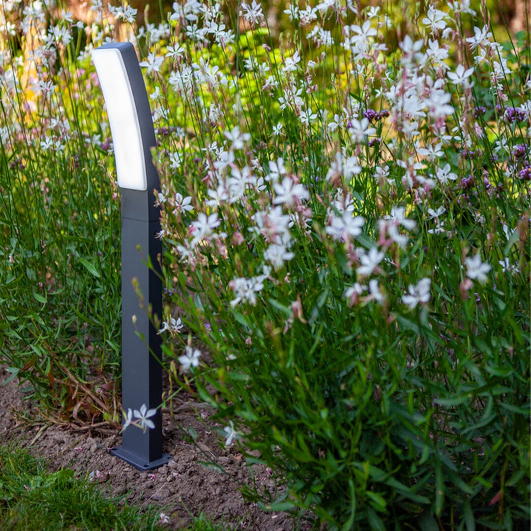 Kira Integrated LED Bollard Light - Dark Grey Bollard Lights Lutec