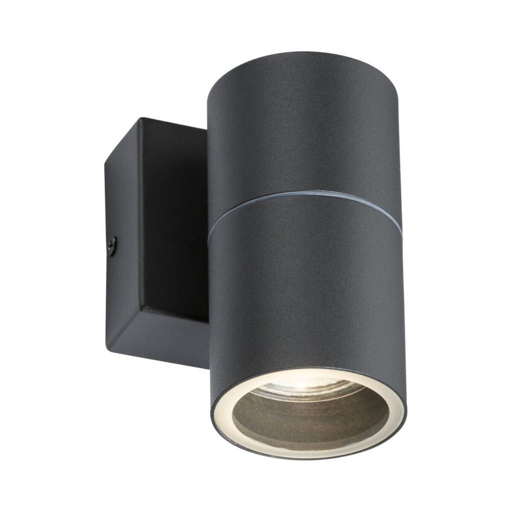 Knightsbridge Fixed Single Outdoor Wall Light - Anthracite