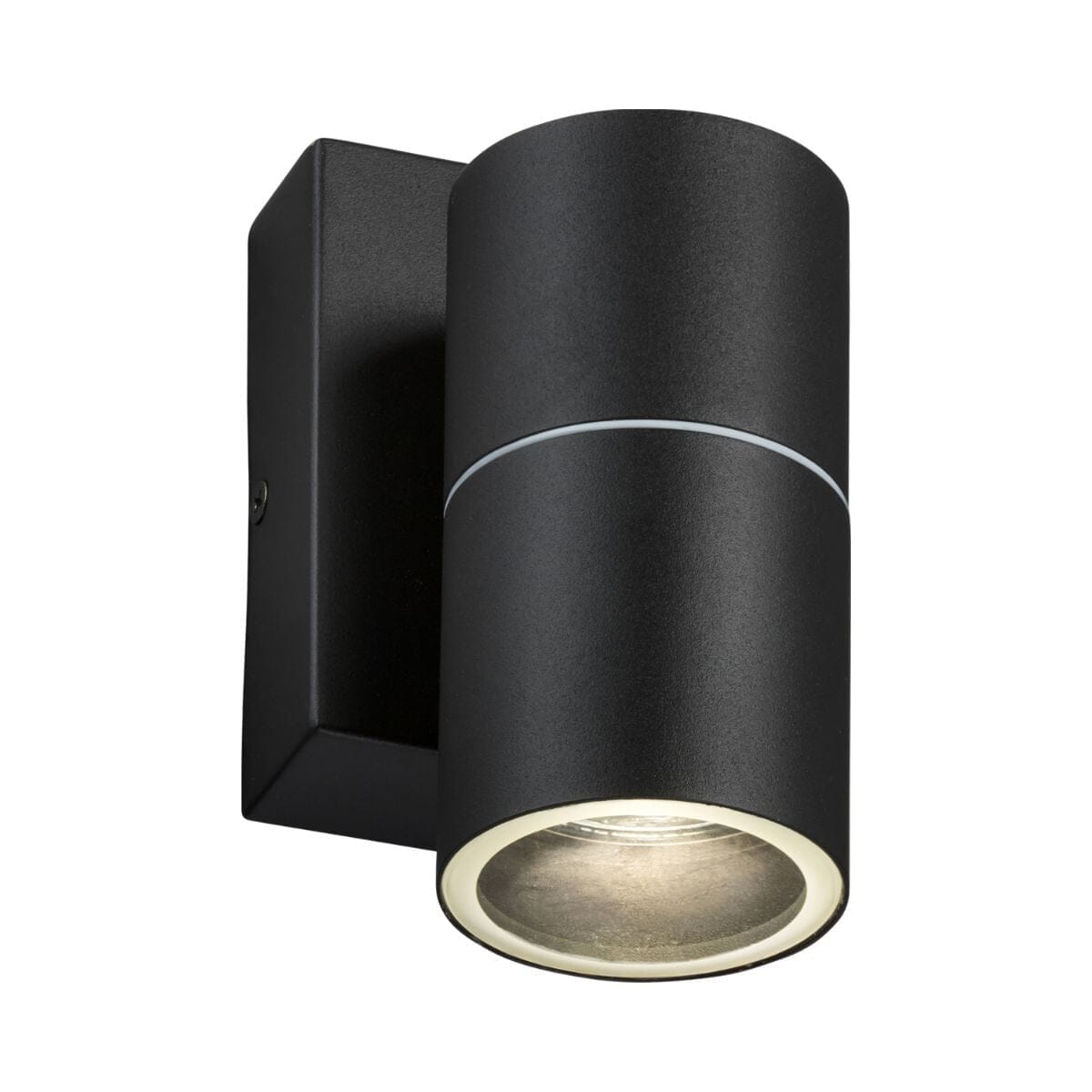 Knightsbridge Fixed Single Wall Light with Photocell Sensor - Black Wall Lights Knightsbridge