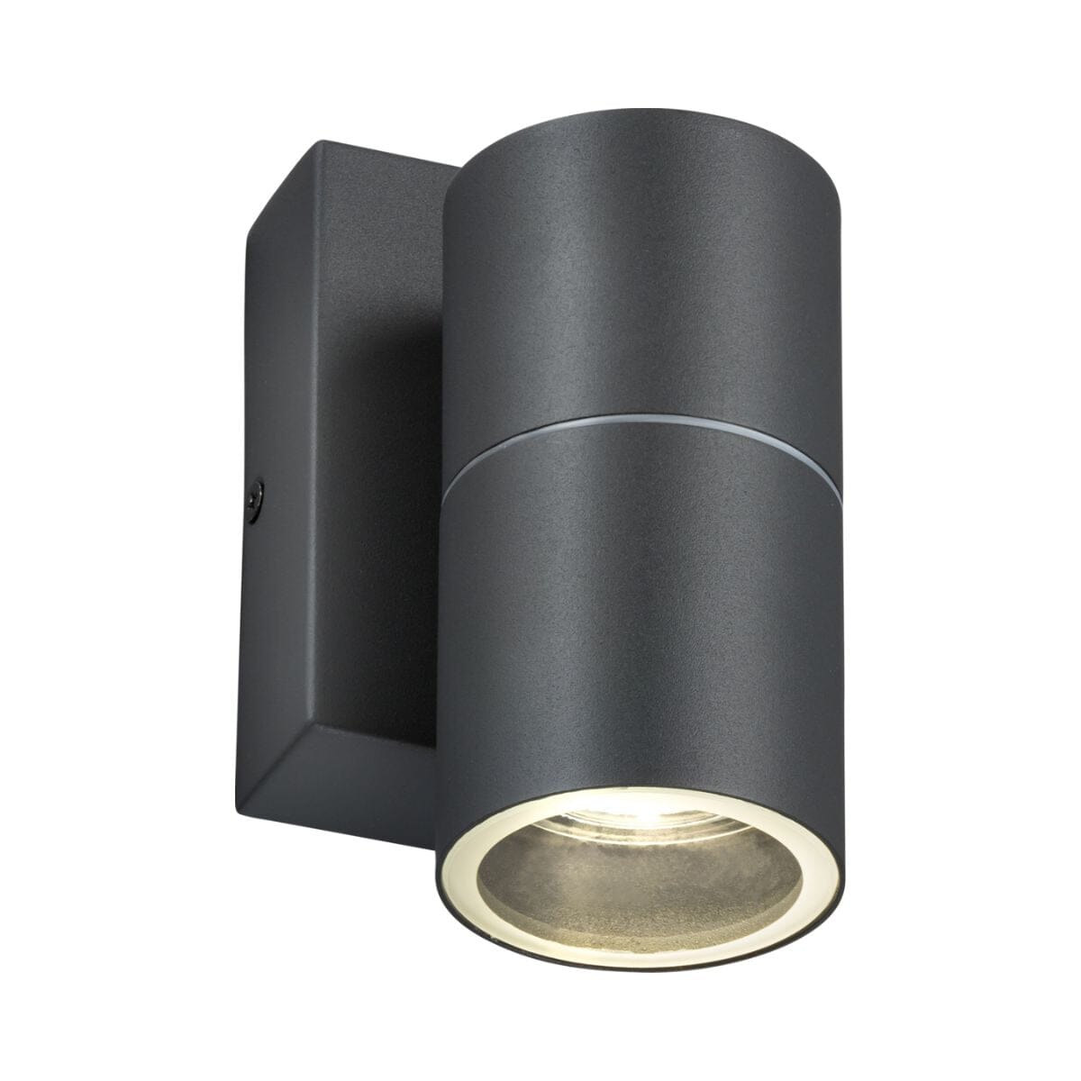 Knightsbridge Fixed Single Wall Light with Photocell Sensor Wall Lights Knightsbridge Anthracite