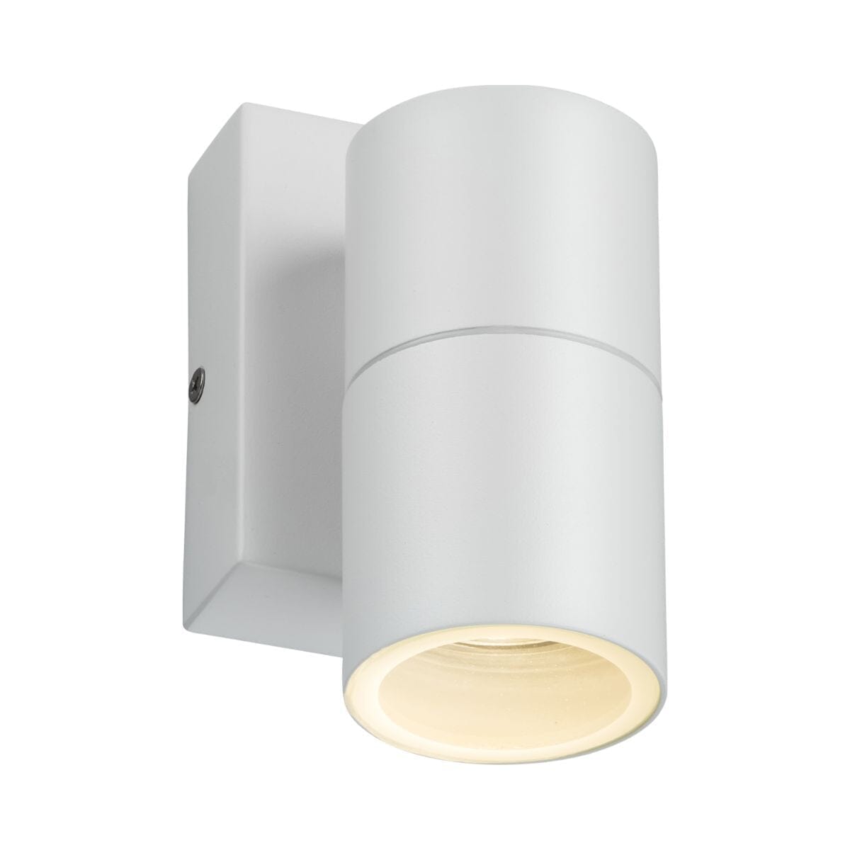 Knightsbridge Fixed Single Wall Light with Photocell Sensor - White Wall Lights Knightsbridge