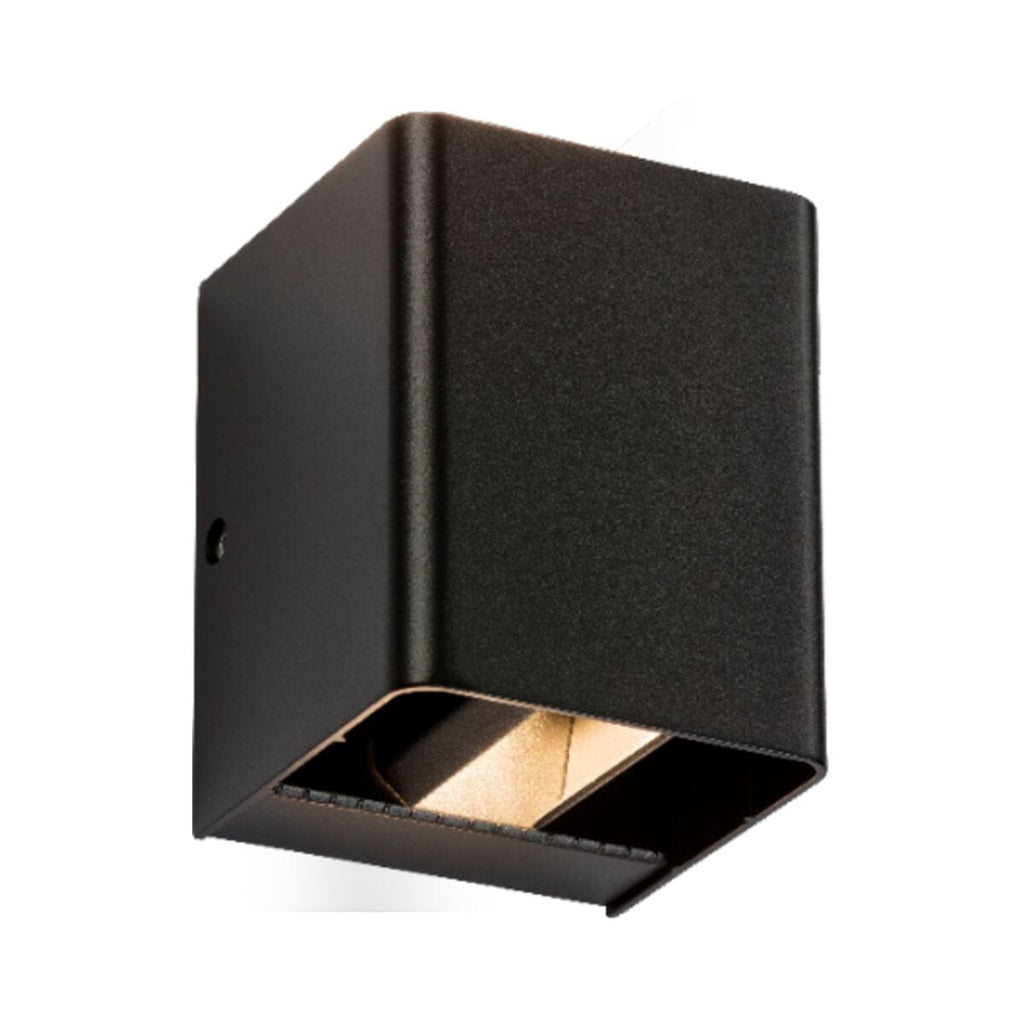 Knightsbridge LED Adjustable Up and Down Outdoor Wall Light - Black