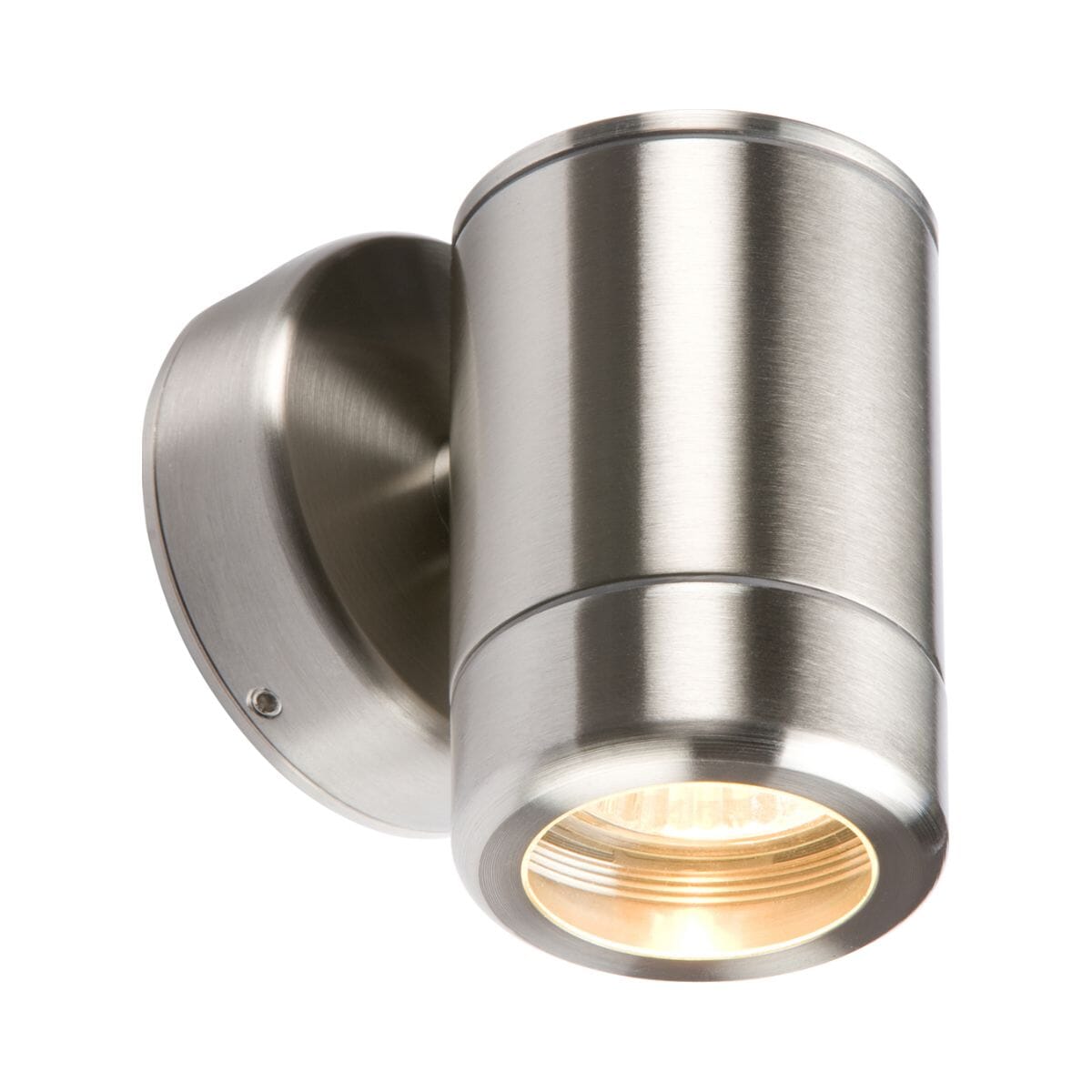 Knightsbridge Single Fixed Wall Light - Stainless Steel Wall Lights Knightsbridge