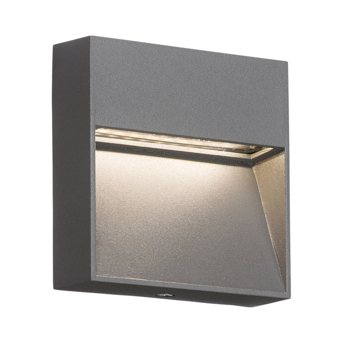Square Guide Light Knightsbridge LED 3W Square Outdoor Wall / Guide Light - Grey