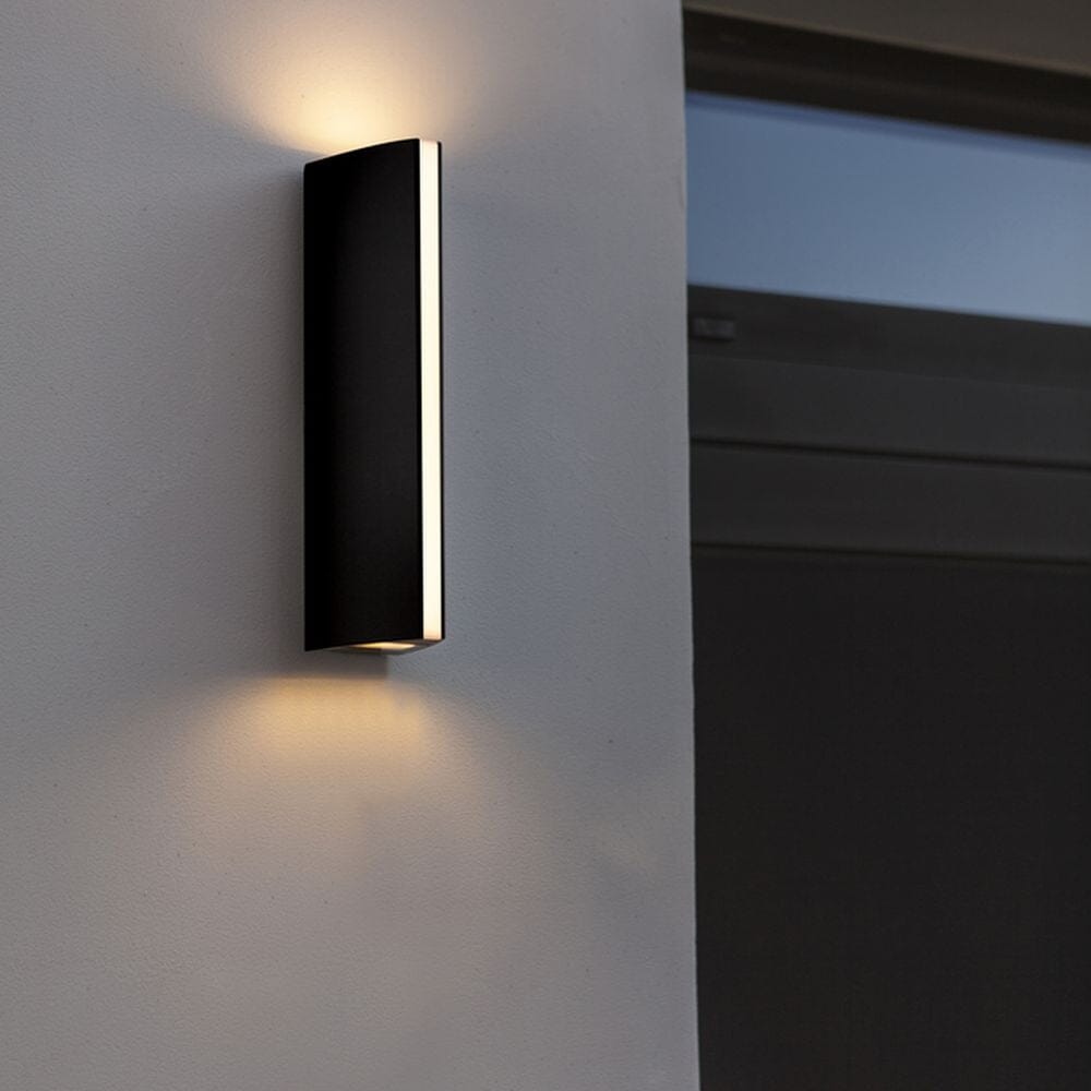 Leo Integrated LED Up & Down Wall Light - Dark Grey Wall Lights Lutec 