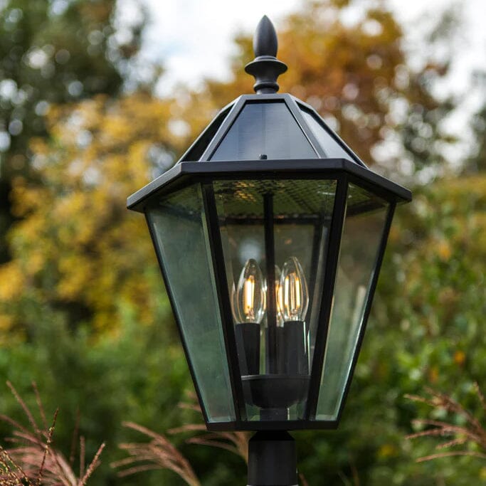 London Solar Lamp Post Lamp Post Lights Lutec