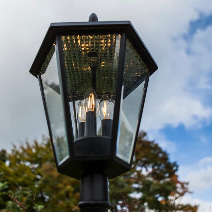 London Solar Lamp Post Lamp Post Lights Lutec