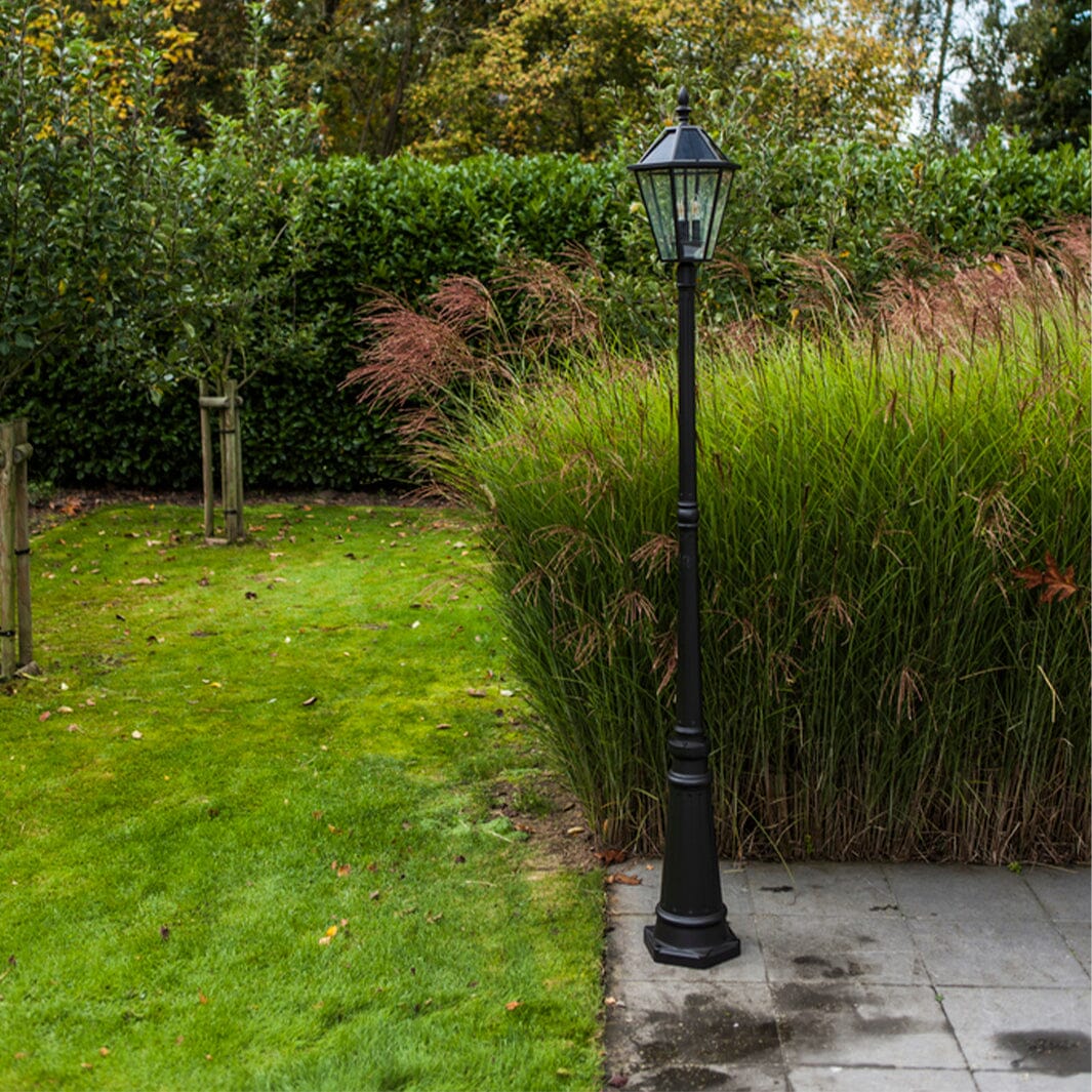 London Solar Lamp Post Lamp Post Lights Lutec