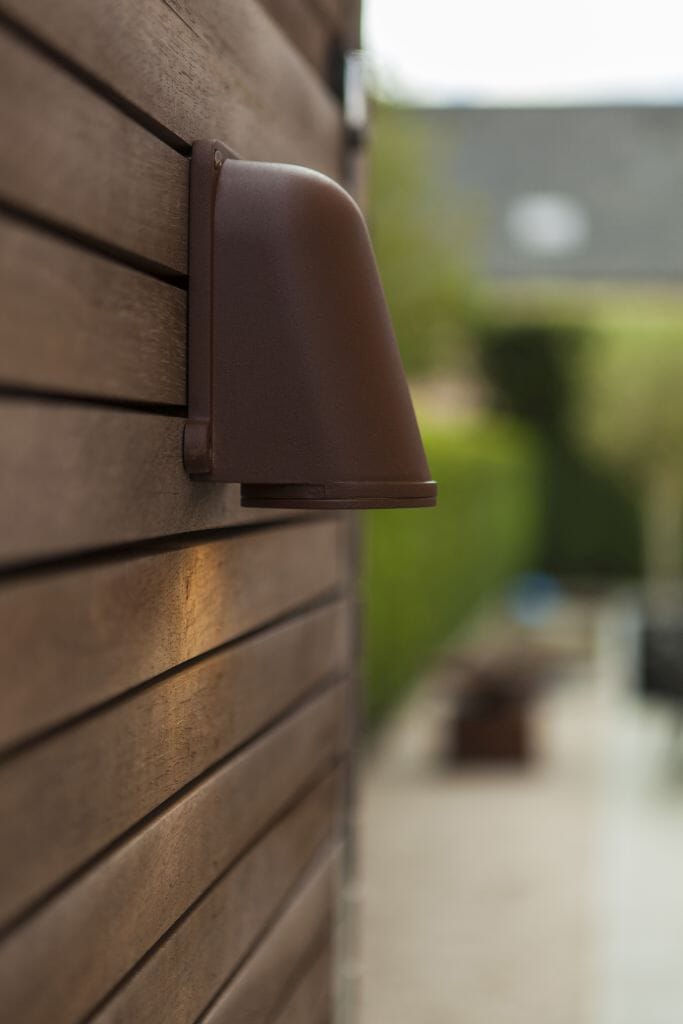 Lutec Ancor Outdoor Wall Light GU10 - Matt Rust Wall Lights Lutec 