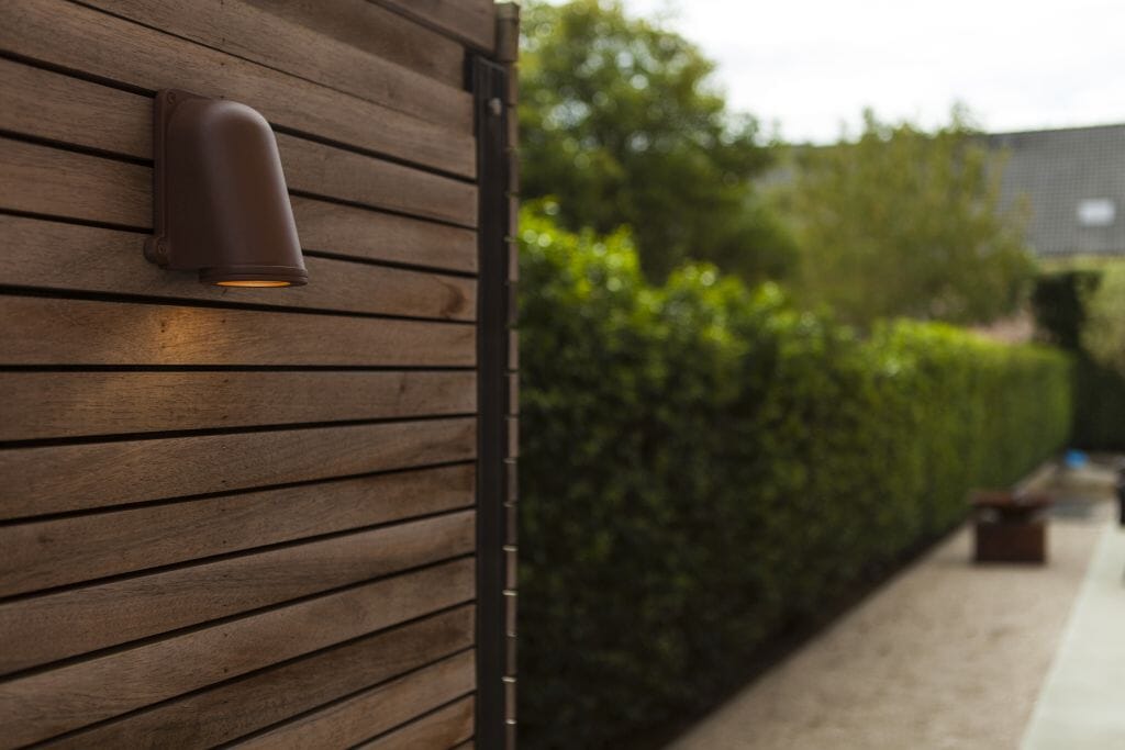 Lutec Ancor Outdoor Wall Light GU10 - Matt Rust Wall Lights Lutec 