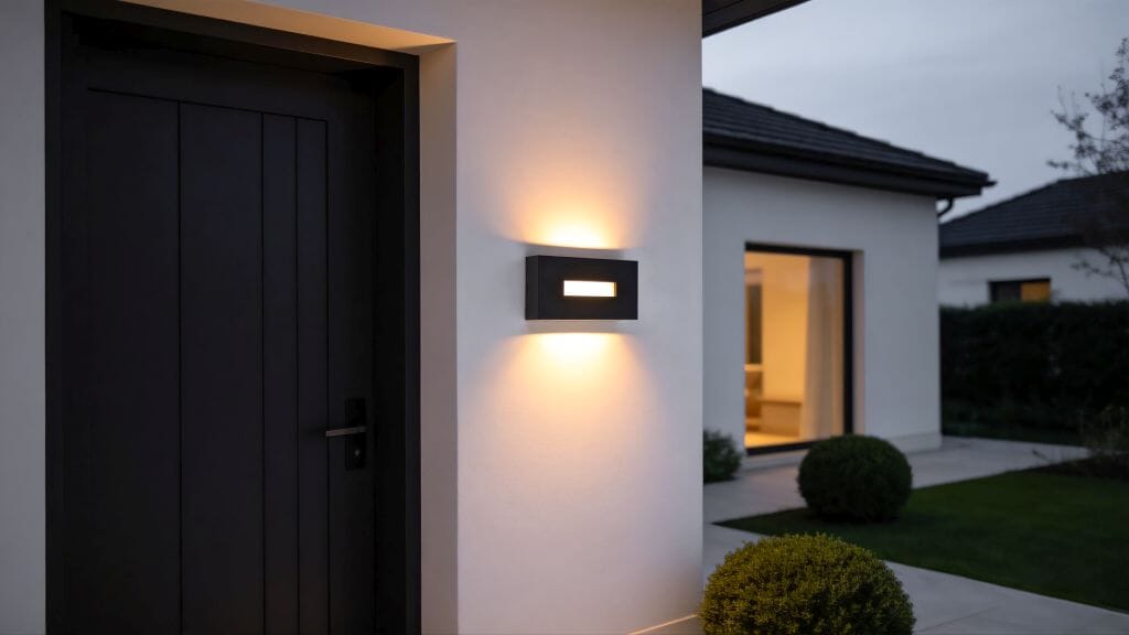 Lutec Arteo 14W LED Outdoor Wall Light CCT - Black Grey Wall Lights Lutec 