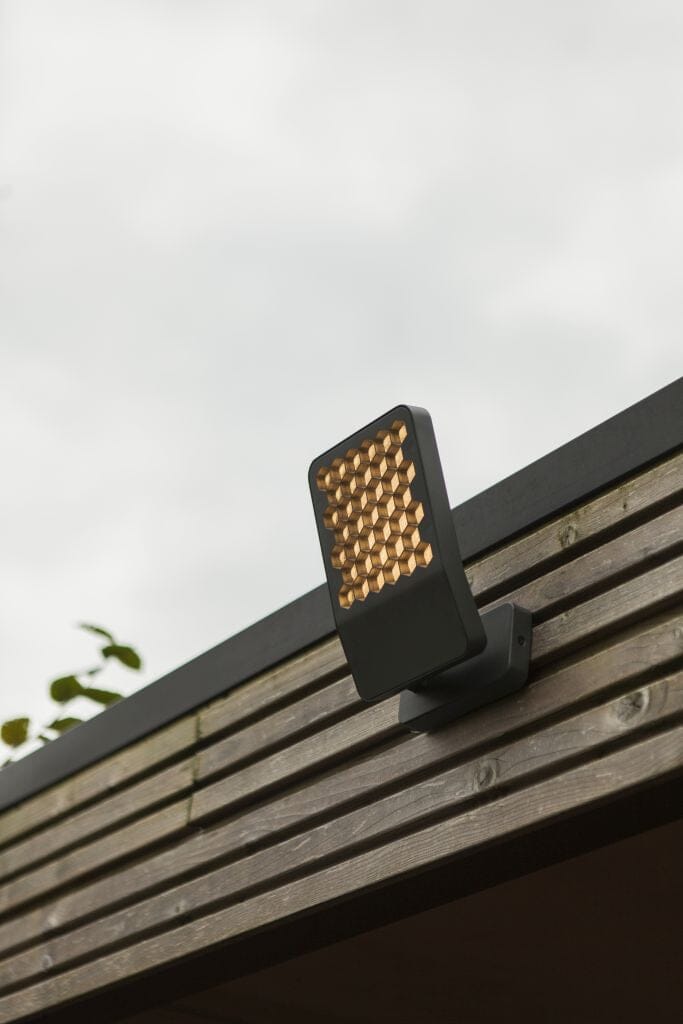 Lutec Atlantis 13.7W LED Outdoor Wall Flood Light 4000K - Dark Grey Flood Lights Lutec 