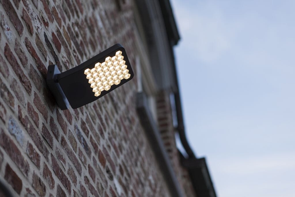 Lutec Atlantis 13.7W LED Outdoor Wall Flood Light 4000K - Dark Grey Flood Lights Lutec 