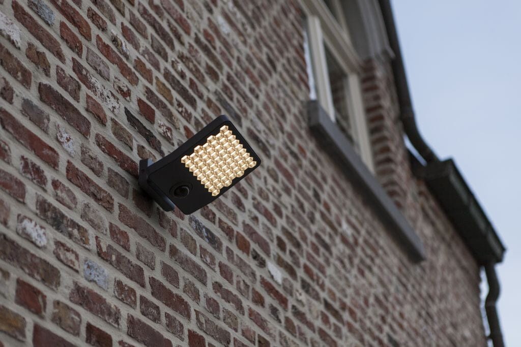 Lutec Atlantis 23.5W LED Outdoor Wall Flood Light with PIR Sensor 3000K - Dark Grey Security Lights Lutec 