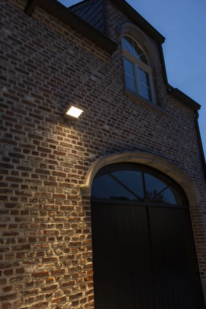 Lutec Atlantis 24W LED Outdoor Wall Flood Light 3000K - Dark Grey Flood Lights Lutec 
