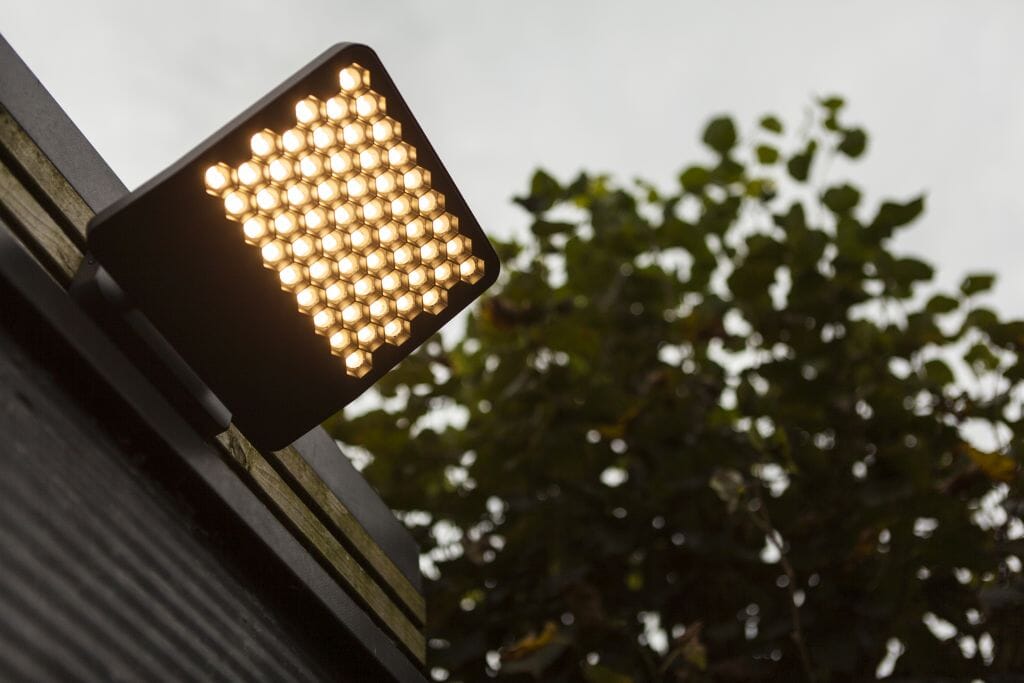Lutec Atlantis 24W LED Outdoor Wall Flood Light 4000K - Dark Grey Flood Lights Lutec 