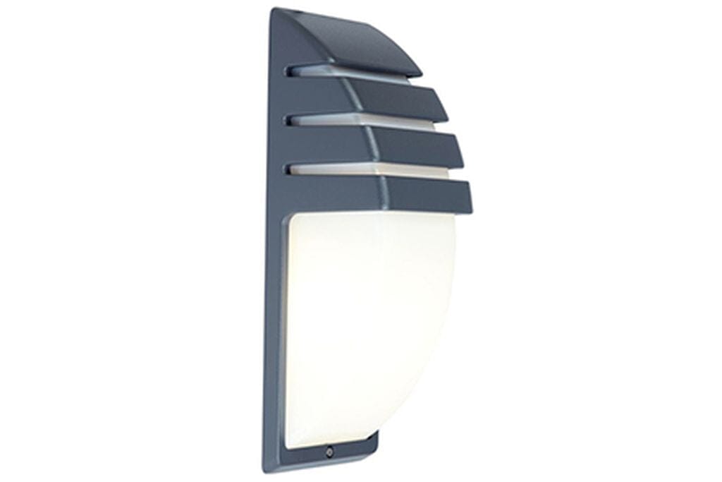 Lutec City E27 Outdoor Wall Light - Dark Grey Wall Lights Lutec 
