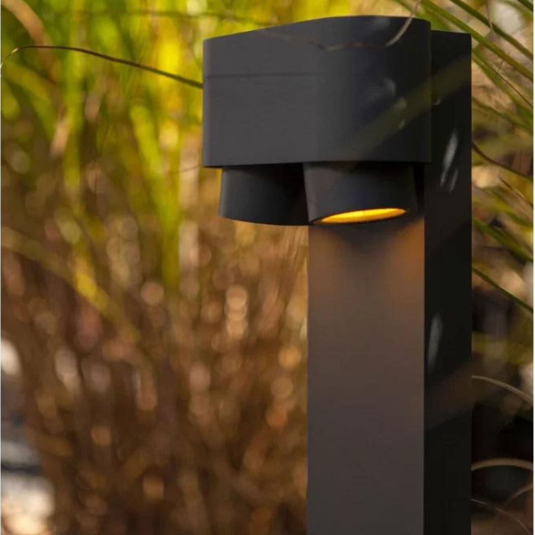 Lutec Cypres Path Light Anthracite Bollard Light Architectural Lutec