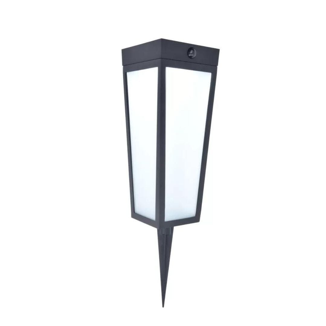 Lutec Dias Solar PIR Colour Changing Light LED - Black Solar Lights Lutec