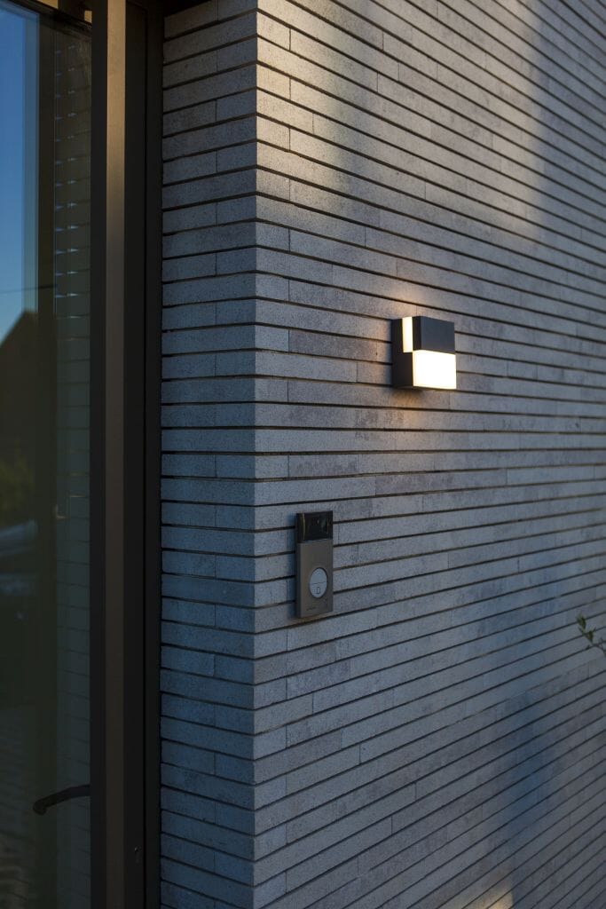 Lutec Domino 17W LED Outdoor Wall Light 3000K - Dark Grey Wall Lights Lutec 
