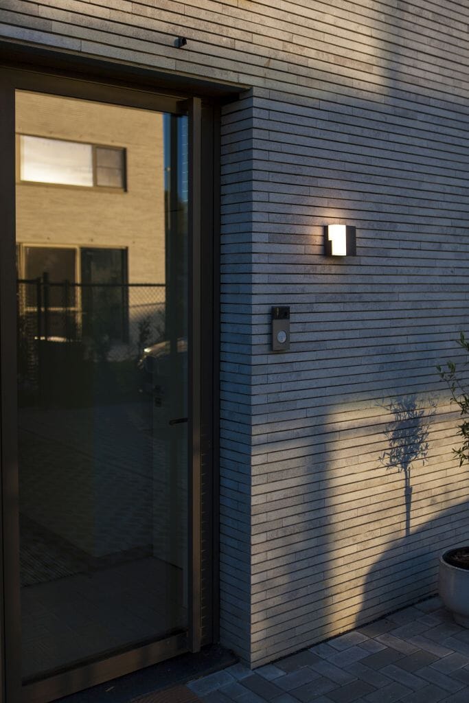 Lutec Domino 17W LED Outdoor Wall Light 3000K - Dark Grey Wall Lights Lutec 