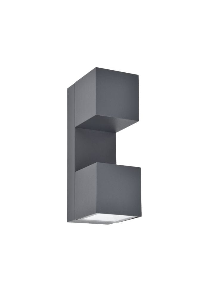 Lutec Fari 10W LED Outdoor Wall Light 3000K - Dark Grey Wall Lights Lutec 