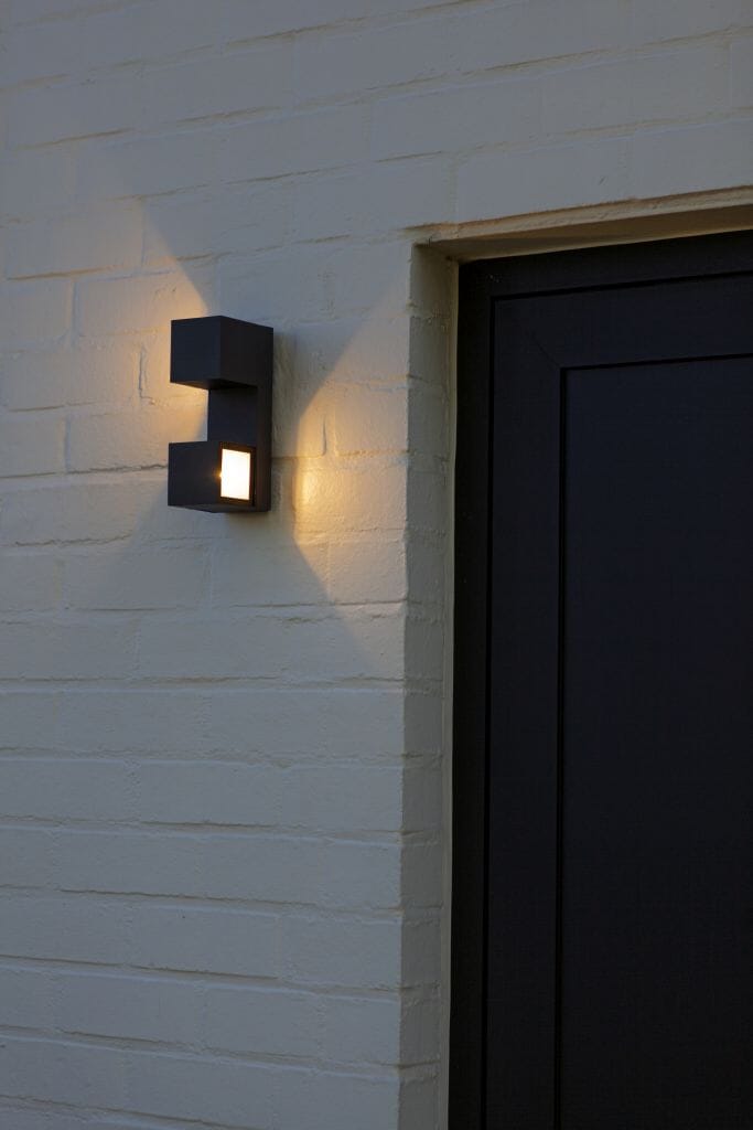 Lutec Fari 10W LED Outdoor Wall Light 3000K - Dark Grey Wall Lights Lutec 
