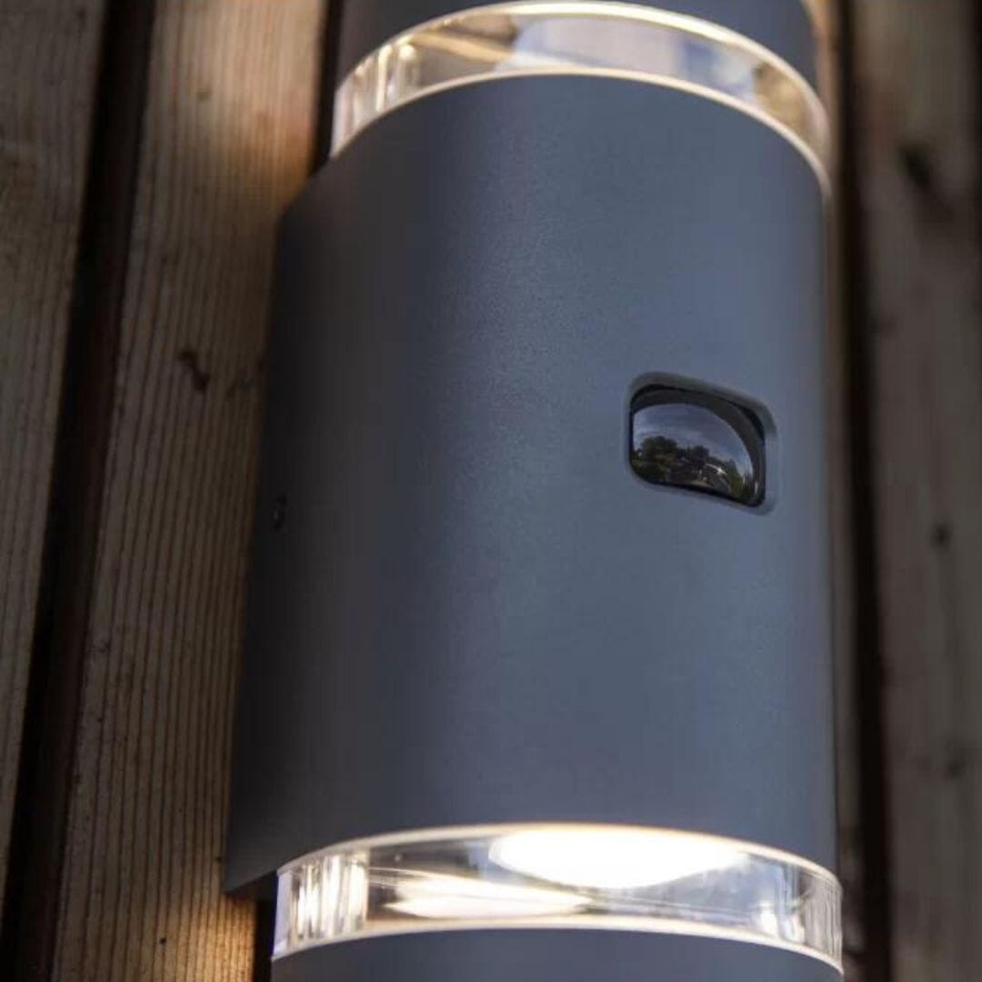 Lutec Focus Outdoor Wall Light Anthracite - Dark Grey Segment Lutec