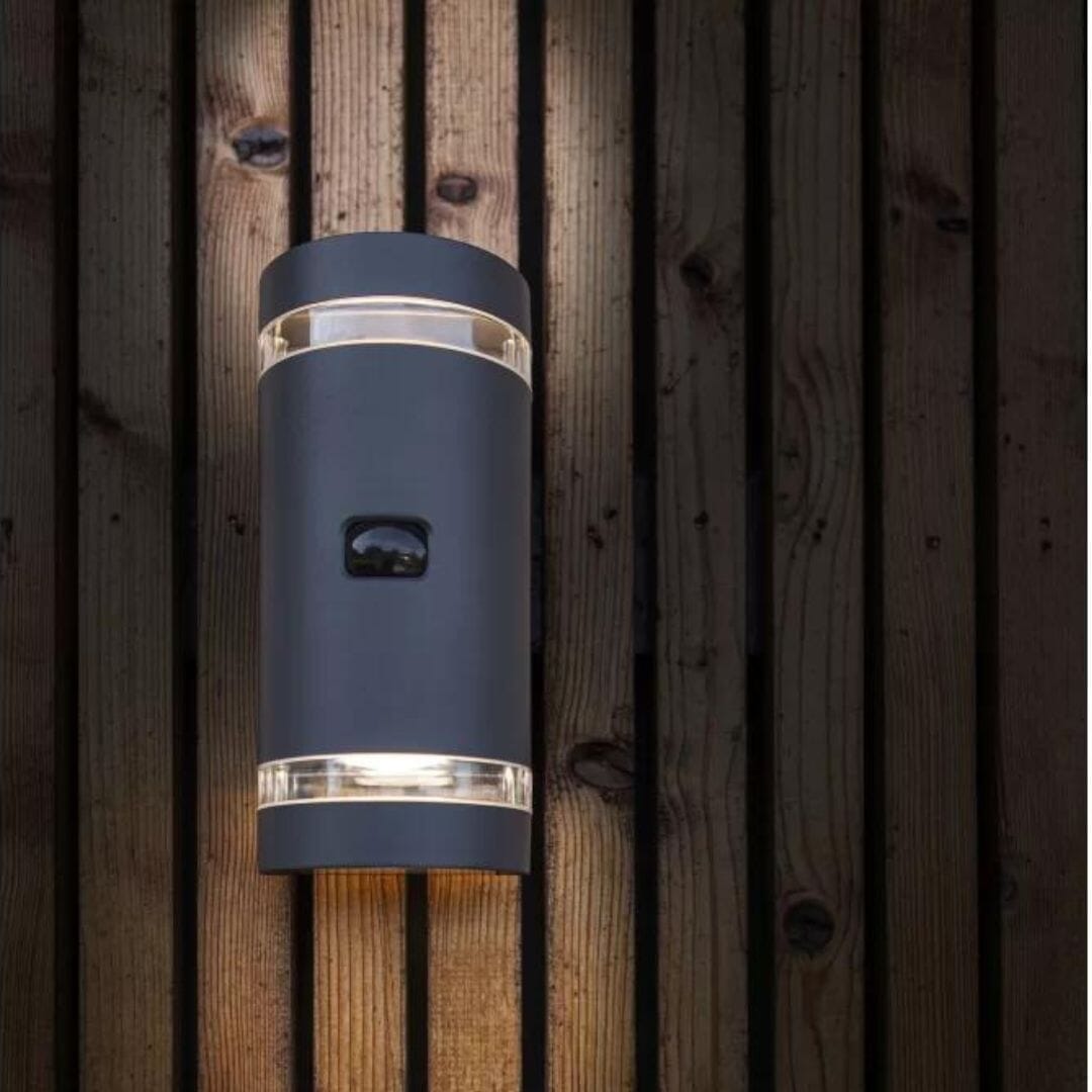 Lutec Focus Outdoor Wall Light Anthracite - Dark Grey Segment Lutec