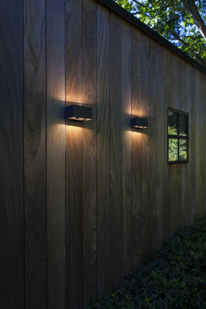 Lutec Gemini 10.5W LED Outdoor Wall Light with PIR Sensor 4000K - Dark Grey Wall Lights Lutec 