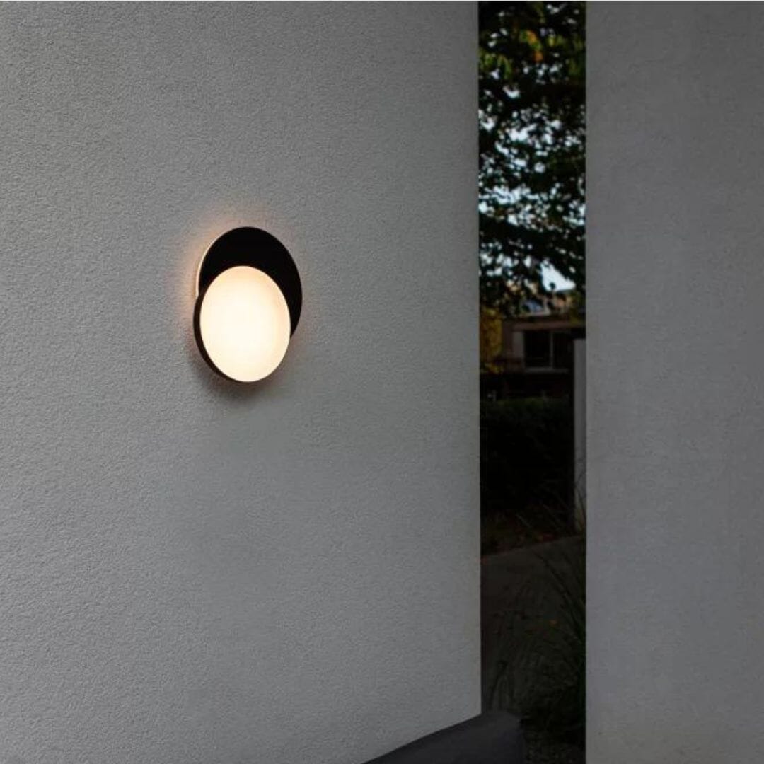 Lutec Goleta Outdoor Wall & Ceiling Light LED - Black Ceiling Lights Lutec