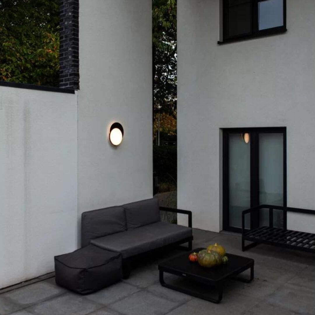 Lutec Goleta Outdoor Wall & Ceiling Light LED - Black Ceiling Lights Lutec